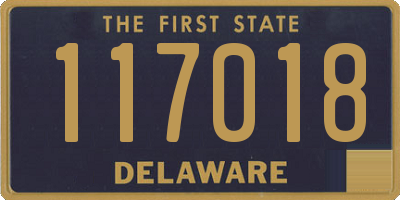 DE license plate 117018