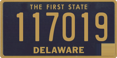 DE license plate 117019