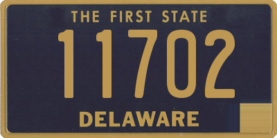 DE license plate 11702