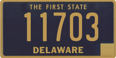 DE license plate 11703