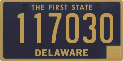 DE license plate 117030