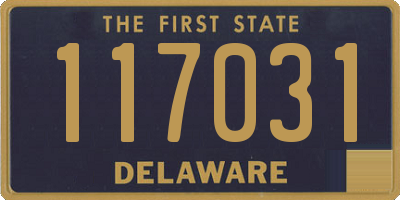 DE license plate 117031