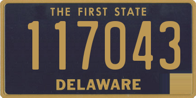 DE license plate 117043