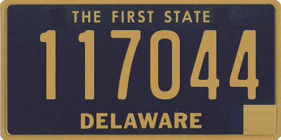 DE license plate 117044