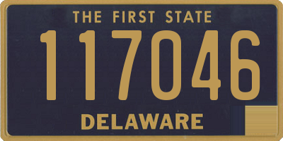 DE license plate 117046