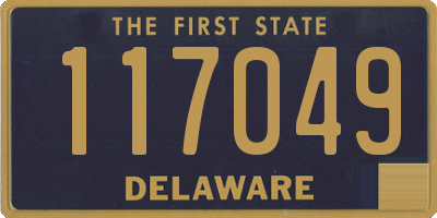 DE license plate 117049