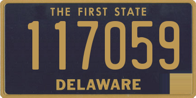 DE license plate 117059