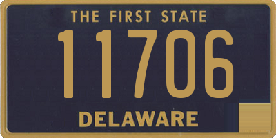 DE license plate 11706