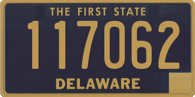 DE license plate 117062