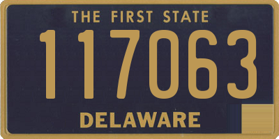 DE license plate 117063