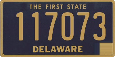 DE license plate 117073