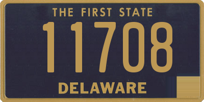 DE license plate 11708