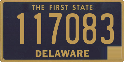 DE license plate 117083