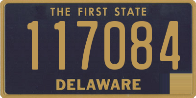 DE license plate 117084