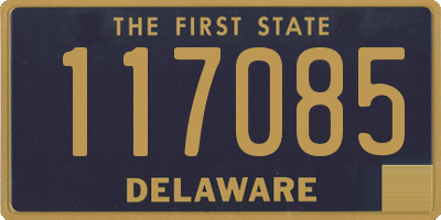 DE license plate 117085