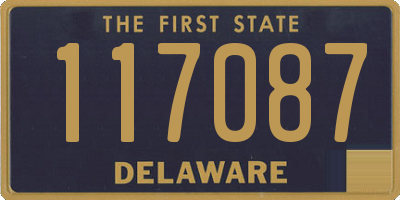 DE license plate 117087