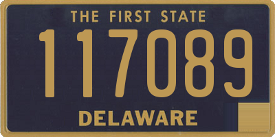 DE license plate 117089