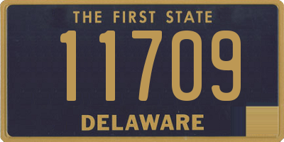 DE license plate 11709