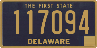 DE license plate 117094