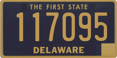 DE license plate 117095