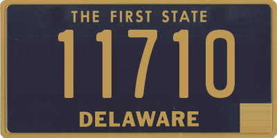 DE license plate 11710