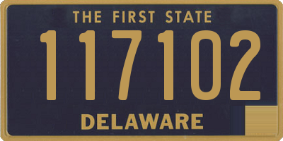 DE license plate 117102