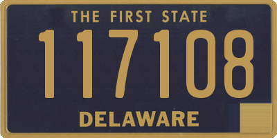 DE license plate 117108