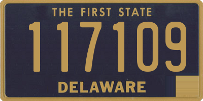 DE license plate 117109