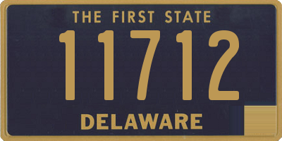 DE license plate 11712