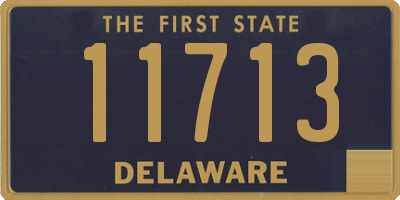 DE license plate 11713