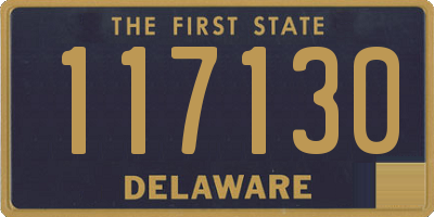 DE license plate 117130