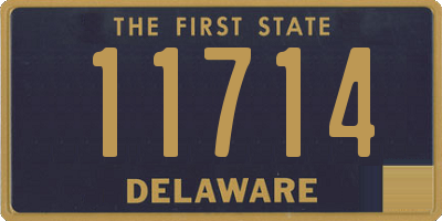 DE license plate 11714