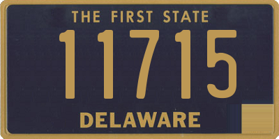 DE license plate 11715