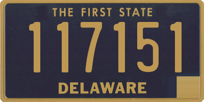 DE license plate 117151