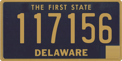 DE license plate 117156