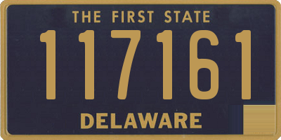 DE license plate 117161