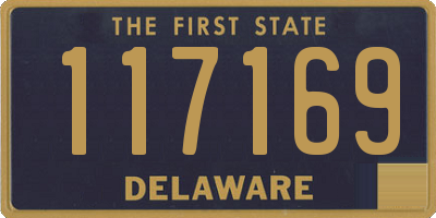 DE license plate 117169