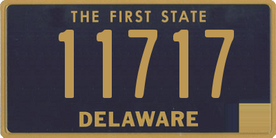 DE license plate 11717