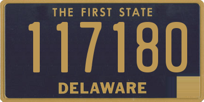 DE license plate 117180