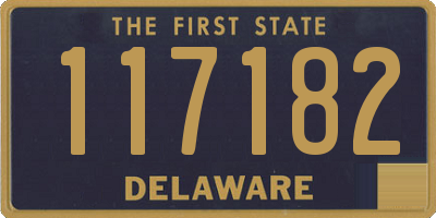 DE license plate 117182