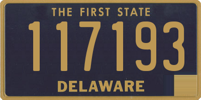 DE license plate 117193