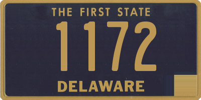 DE license plate 1172