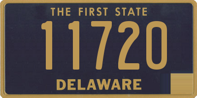 DE license plate 11720