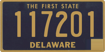 DE license plate 117201