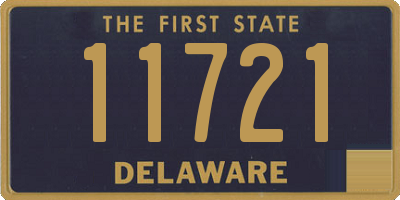 DE license plate 11721