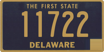 DE license plate 11722