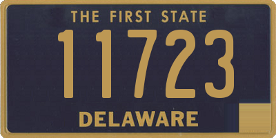 DE license plate 11723