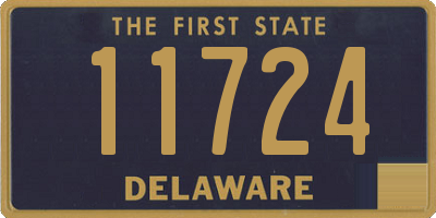 DE license plate 11724