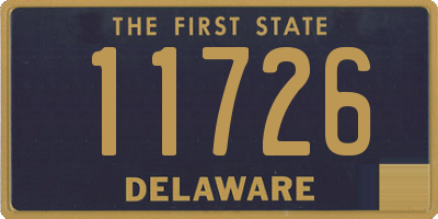 DE license plate 11726