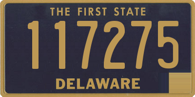 DE license plate 117275